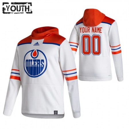 Dětské Edmonton Oilers Personalizované 2020-21 Reverse Retro Pullover Mikiny Hooded